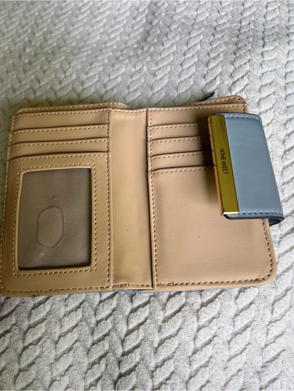 Nine West Quilted Light Blue Wallet